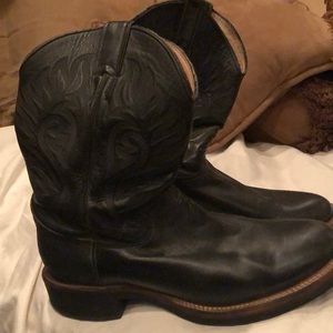 Justin leather boots shoes